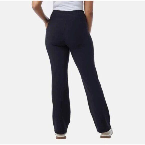 NEW 32 Degrees Cool Women's XS Active Flare Black Pants Ribbed Side Pocket J1088 - Picture 3 of 14